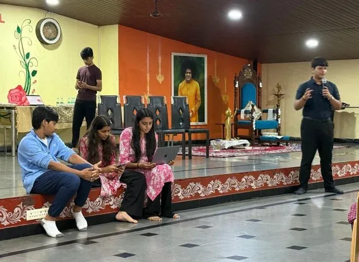 Orphanage delegates at the table